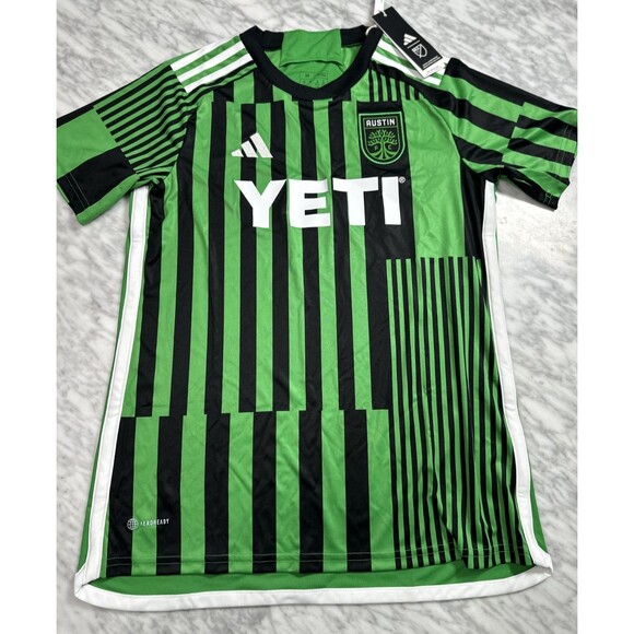 Adidas MLS Austin FC Home Jersey Las Voces Barcode Green Women Medium HU1381 250 - Picture 9 of 9